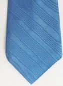Moire effect polyester tie vintage 1960s St Michael blue tie Marks and Spencer
